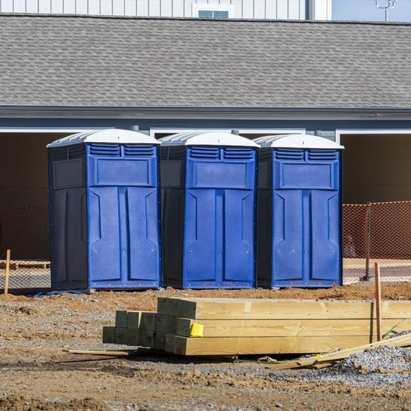 work site porta potties services our portable restrooms on job sites once a week, but can also provide additional servicing if needed